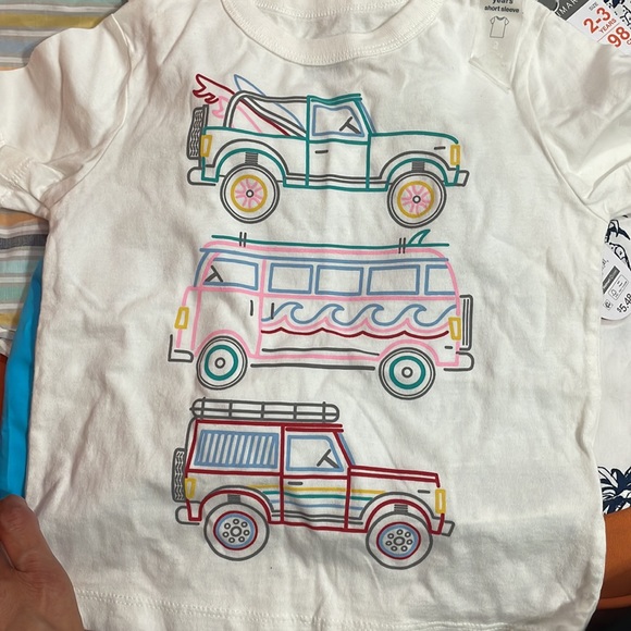 Size 2T 2 short sleeve button down, swimming trunk, sleeveless tank. - Picture 2 of 6